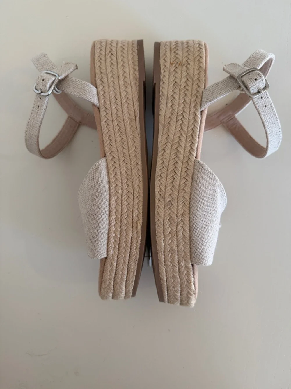 Old Navy Light Beige Linen Espadrille Slingback Sandals - Light Beige - Picture 3 of 11